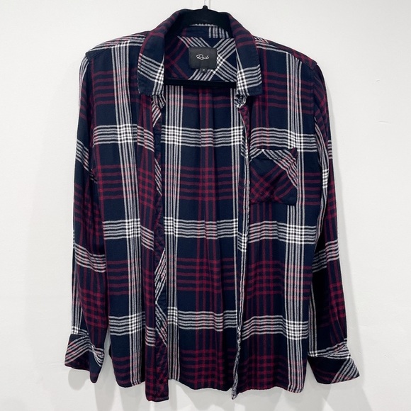 Rails Burgundy Plaid Long Sleeve - Picture 1 of 10